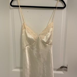 Jones New York Cream Mini Slip Dress